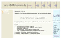 Desktop Screenshot of effektelektronik.dk